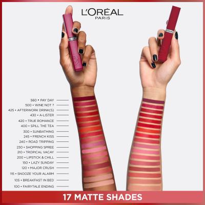 L&#039;Oréal Paris Infaillible Matte Resistance Lipstick Rúzs nőknek 5 ml Változat 601 Worth It