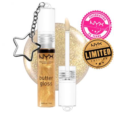 NYX Professional Makeup Butter Gloss Limited Edition Szájfény nőknek 13 ml Változat 25K Gold