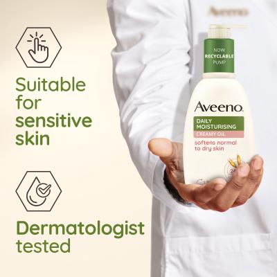 Aveeno Daily Moisturising Creamy Oil Testápoló krém 300 ml