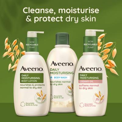 Aveeno Daily Moisturising Creamy Oil Testápoló krém 300 ml