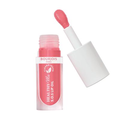 BOURJOIS Paris Healthy Mix Clean &amp; Vegan S.O.S Lip Oil Ajakolaj nőknek 4,5 ml Változat 4 Pink Passion