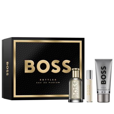 HUGO BOSS Boss Bottled Ajándékcsomagok eau de parfum 100 ml + eau de parfum 10 ml + tusfürdő 100 ml