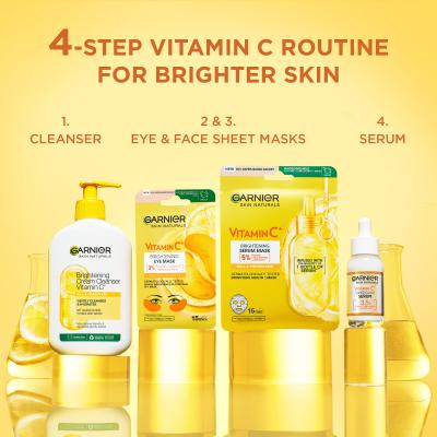 Garnier Skin Naturals Vitamin C Brightening Eye Mask Szemmaszk nőknek 1 db