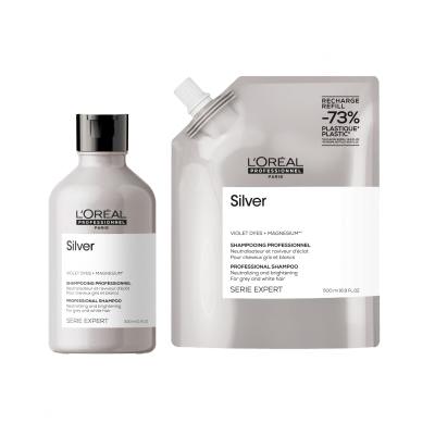 L&#039;Oréal Professionnel Silver Professional Shampoo Sampon nőknek Refill 500 ml