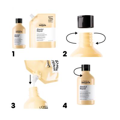 L&#039;Oréal Professionnel Absolut Repair Professional Shampoo Sampon nőknek Refill 500 ml