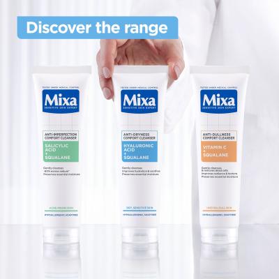 Mixa Hyaluronic Acid + Squalane Anti-Dryness Comfort Cleanser Arctisztító gél nőknek 150 ml