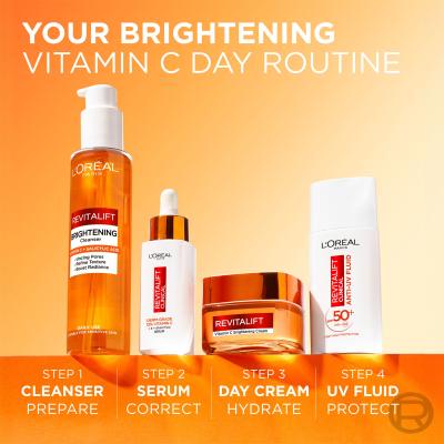 L&#039;Oréal Paris Revitalift Vitamin C Brightening Cream Nappali arckrém nőknek 50 ml