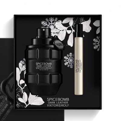 Viktor &amp; Rolf Spicebomb Dark Leather Ajándékcsomagok eau de parfum 90 ml + eau de parfum 10 ml