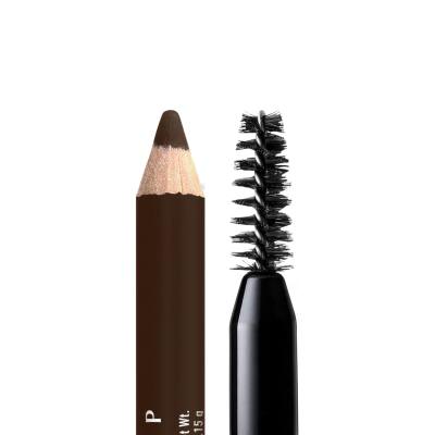 NYX Professional Makeup Powder Louder Brow Pencil Szemöldökceruza nőknek 1,15 g Változat 08 Deep Brown