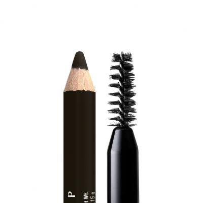 NYX Professional Makeup Powder Louder Brow Pencil Szemöldökceruza nőknek 1,15 g Változat 09 Black