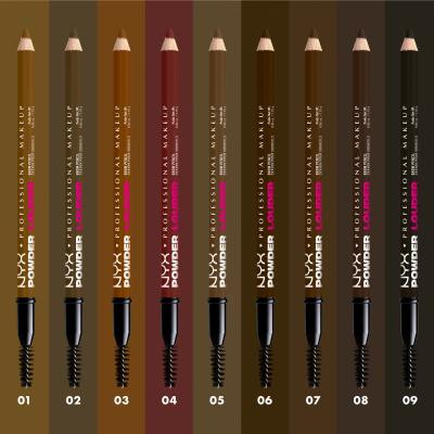 NYX Professional Makeup Powder Louder Brow Pencil Szemöldökceruza nőknek 1,15 g Változat 07 Espresso