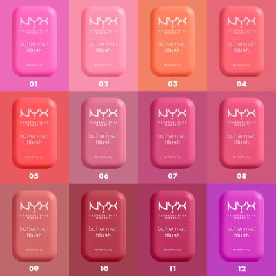 NYX Professional Makeup Buttermelt Blush Pirosító nőknek 5 g Változat 11 Butta Than Before