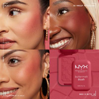 NYX Professional Makeup Buttermelt Blush Pirosító nőknek 5 g Változat 10 Back And Butta