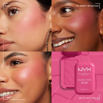 NYX Professional Makeup Buttermelt Blush Pirosító nőknek 5 g Változat 07 Butta With Time