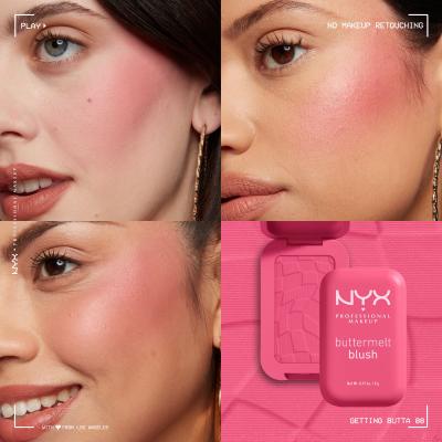 NYX Professional Makeup Buttermelt Blush Pirosító nőknek 5 g Változat 08 Getting Butta