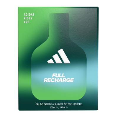 Adidas Vibes Full Recharge Ajándékcsomagok eau de parfum 100 ml + tusfürdő 100 ml