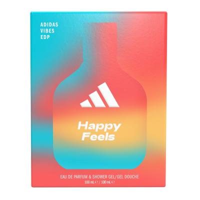 Adidas Vibes Happy Feels Ajándékcsomagok eau de parfum 100 ml + tusfürdő 100 ml