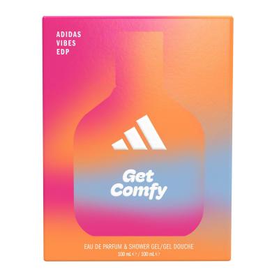 Adidas Vibes Get Comfy Ajándékcsomagok eau de parfum 100 ml + tusfürdő 100 ml