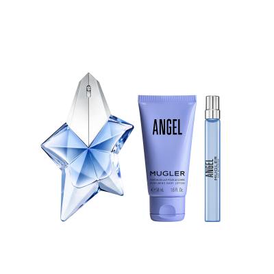 Mugler Angel Ajándékcsomagok Eau de Parfum 50 ml + Eau de Parfum 10 ml + testápoló tej 50 ml Utántölthető