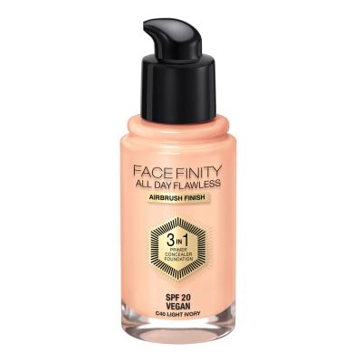 Max Factor Facefinity All Day Flawless SPF20 Alapozó nőknek 30 ml Változat C40 Light Ivory