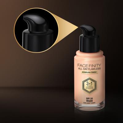 Max Factor Facefinity All Day Flawless SPF20 Alapozó nőknek 30 ml Változat C40 Light Ivory