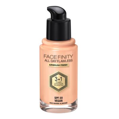 Max Factor Facefinity All Day Flawless SPF20 Alapozó nőknek 30 ml Változat N45 Warm Almond