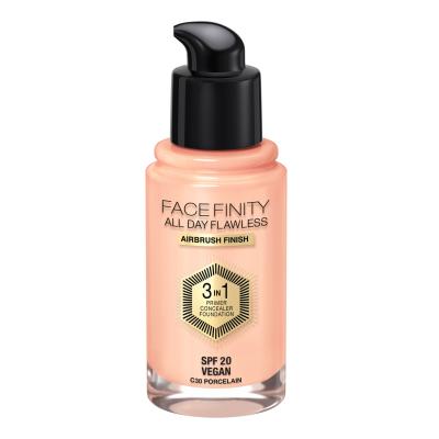 Max Factor Facefinity All Day Flawless SPF20 Alapozó nőknek 30 ml Változat C30 Porcelain