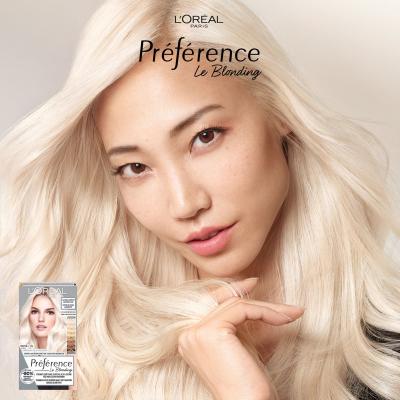 L&#039;Oréal Paris Préférence Le Blonding Hajfesték nőknek 60 ml Változat Ultra Platinum