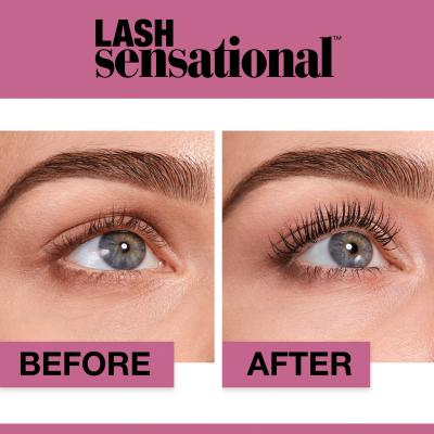 Maybelline Lash Sensational Szempillaspirál nőknek 9,5 ml Változat Very Black