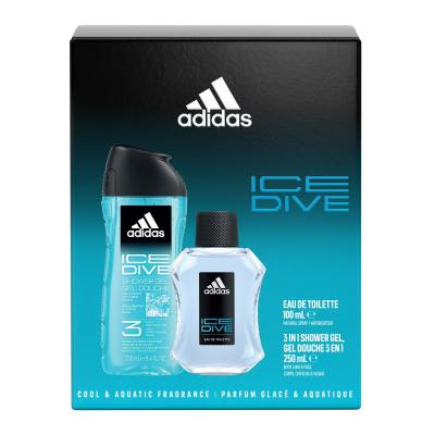 Adidas Ice Dive Ajándékcsomagok Eau de Toilette 100 ml + tusfürdő 250 ml