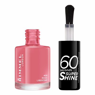 Rimmel London 60 Seconds Super Shine Körömlakk nőknek 8 ml Változat 405 Rose Libertine