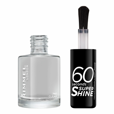 Rimmel London 60 Seconds Super Shine Körömlakk nőknek 8 ml Változat 740 Clear