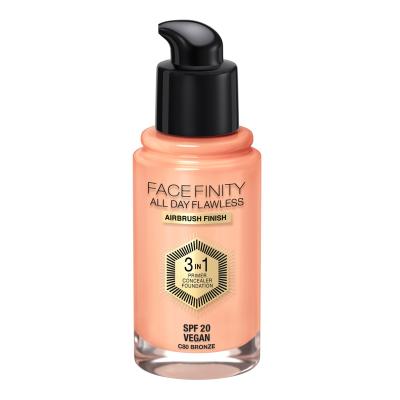 Max Factor Facefinity All Day Flawless SPF20 Alapozó nőknek 30 ml Változat C80 Bronze