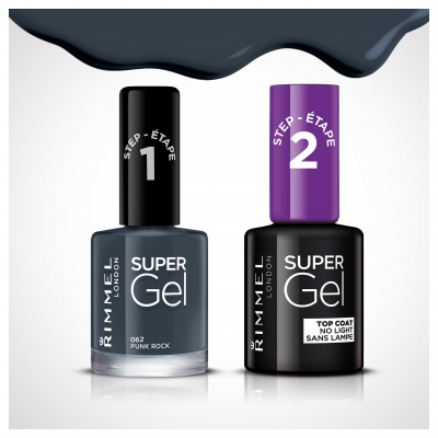 Rimmel London Super Gel STEP1 Körömlakk nőknek 12 ml Változat 062 Punk Rock