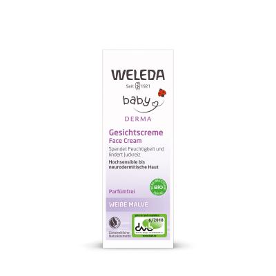 Weleda Baby Derma White Mallow Nappali arckrém gyermekeknek 50 ml