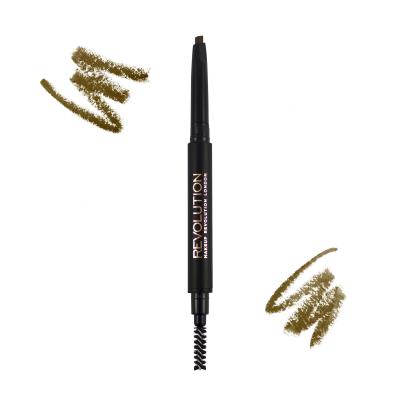 Makeup Revolution London Duo Brow Definer Szemöldökceruza nőknek 0,15 g Változat Brown