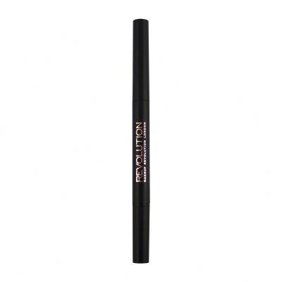 Makeup Revolution London Duo Brow Definer Szemöldökceruza nőknek 0,15 g Változat Dark Brown