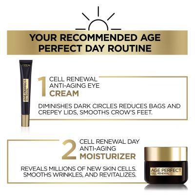 L&#039;Oréal Paris Age Perfect Cell Renew Illuminating Eye Cream Szemkörnyékápoló krém nőknek 15 ml