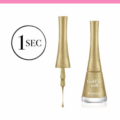 BOURJOIS Paris 1 Second Körömlakk nőknek 9 ml Változat 05 Gold´N´Roll