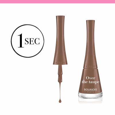 BOURJOIS Paris 1 Second Körömlakk nőknek 9 ml Változat 03 Over The Taupe