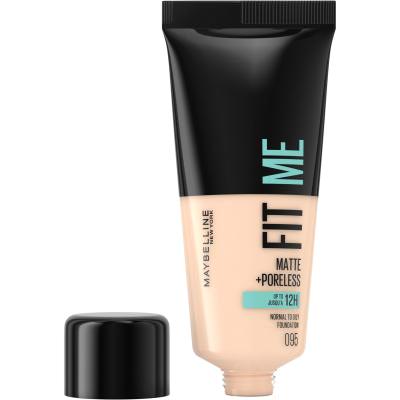 Maybelline Fit Me! Matte + Poreless Alapozó nőknek 30 ml Változat 95 Fair Porcelain