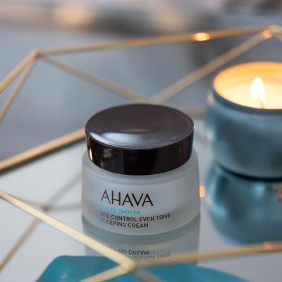 AHAVA Time To Smooth Age Control Even Tone Sleep Cream Éjszakai szemkörnyékápoló krém nőknek 50 ml