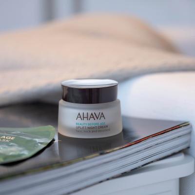 AHAVA Beauty Before Age Uplift Éjszakai szemkörnyékápoló krém nőknek 50 ml