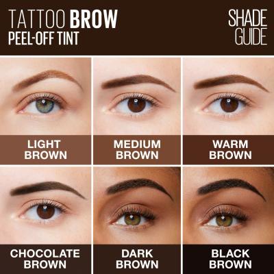 Maybelline Tattoo Brow Szemöldökfesték nőknek 4,6 g Változat Dark Brown