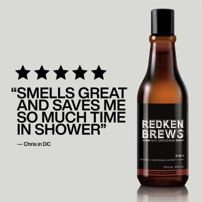 Redken Brews 3-In-1 Sampon férfiaknak 300 ml