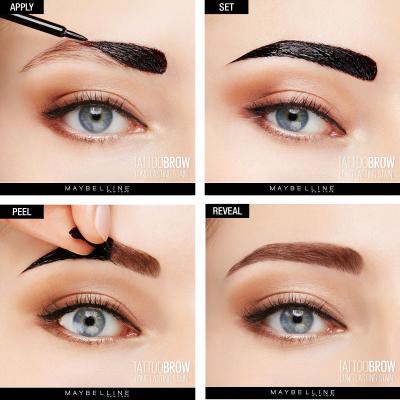 Maybelline Tattoo Brow Szemöldökfesték nőknek 4,6 g Változat Light Brown