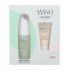 Shiseido Waso Quick Matte Moisturizer Ajándékcsomagok Waso Quick Matte Moisturizer Oil-Free hidratáló emulzió 75 ml + Waso Soft+Cushy Polisher arcradír 30 ml + Waso Sleeping Mask arcmaszk 1,5 ml