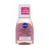 Nivea Rose Touch Waterproof Eye Make-Up Remover Sminklemosó szemre nőknek 100 ml