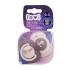 LOVI Night & Day Dynamic Soother Girl 0-3m Cumi gyermekeknek 2 db