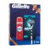 Gillette Mach3 Ajándékcsomagok borotva 1 db + borotvabetét 1 db + Old Spice Whitewater 3in1 tusfürdő és sampon 250 ml